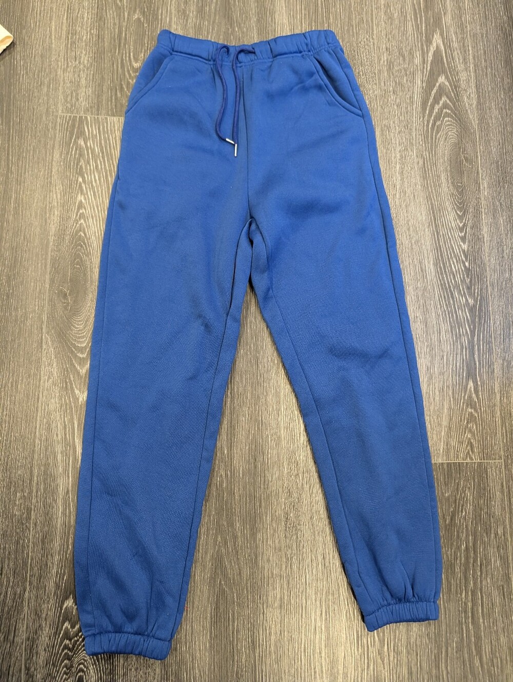 Women's Blue Jogger Sweatpants with Drawstring